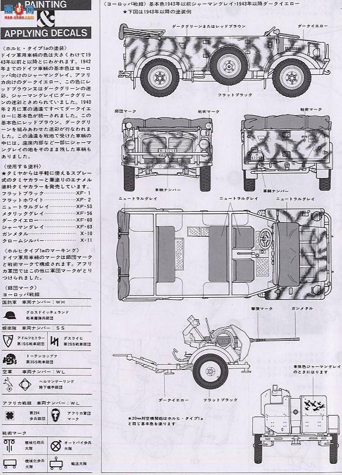 田宫 战车 35105 霍希1a连2cm FLAK38