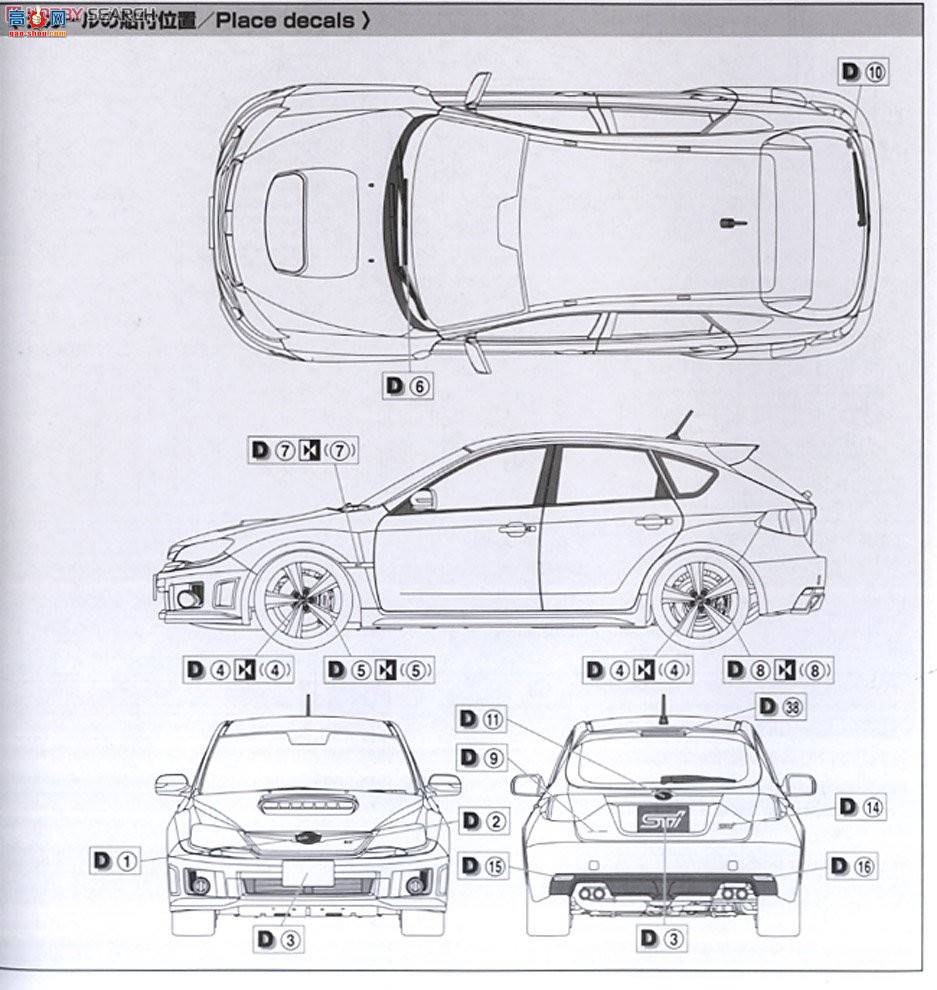 ൺ Ԥɫ 26 004906 GRBWRX STI 5door`10ף