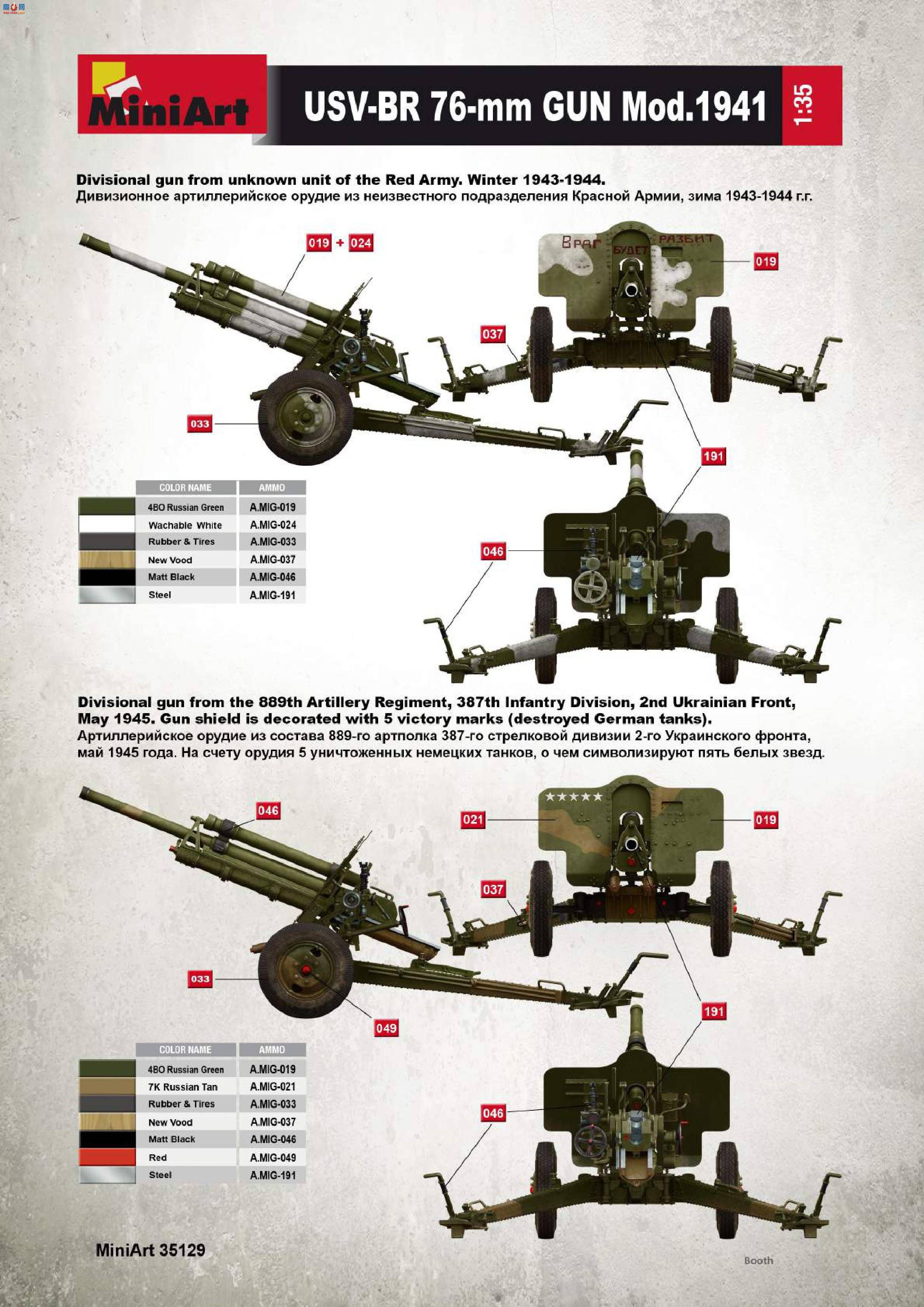 MiniArt  35129 սUSV-BR 76-mm  ǰ&amp;