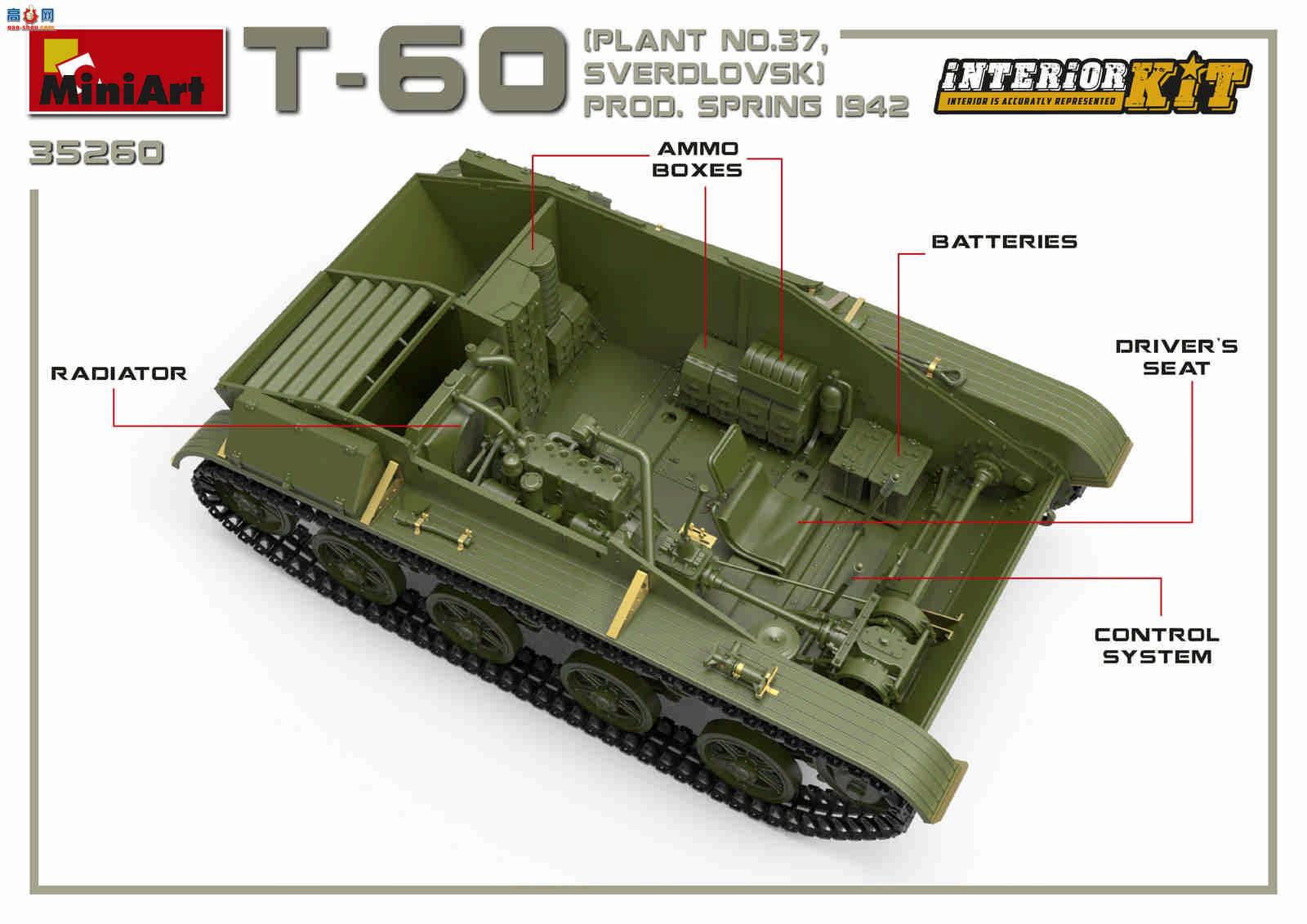 MiniArt ̹ 35260 T-60̹ˣ37Ź˹ά˹ˣ 1942ʹڹ