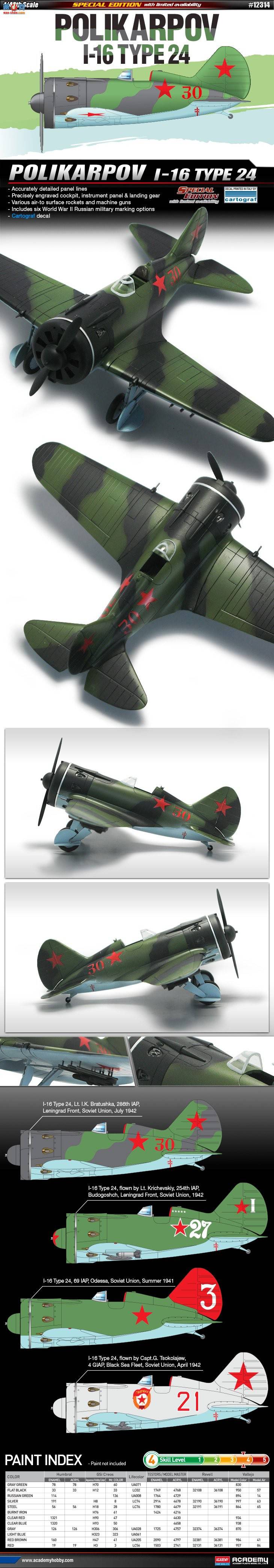  ս AM12314 Polikarpov I-16 Type 24`Special Edition`-