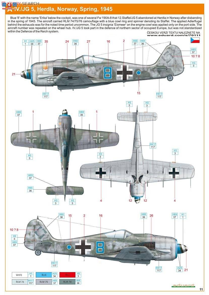 ţħ ս 70111 Fw 190A-8 Profipack