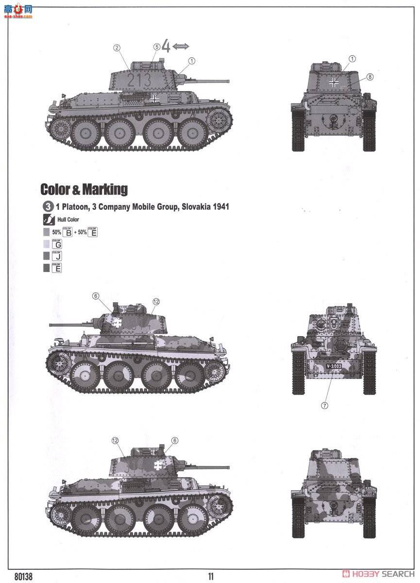 HobbyBoss ̹ 80141 ¹Pz.Kpfw.38(t) Ausf.B̹