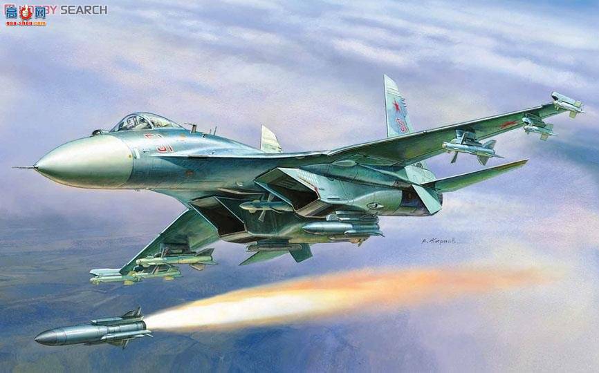 红星 7295 俄罗斯空优战斗机Su-27SM 侧卫 B mod.1