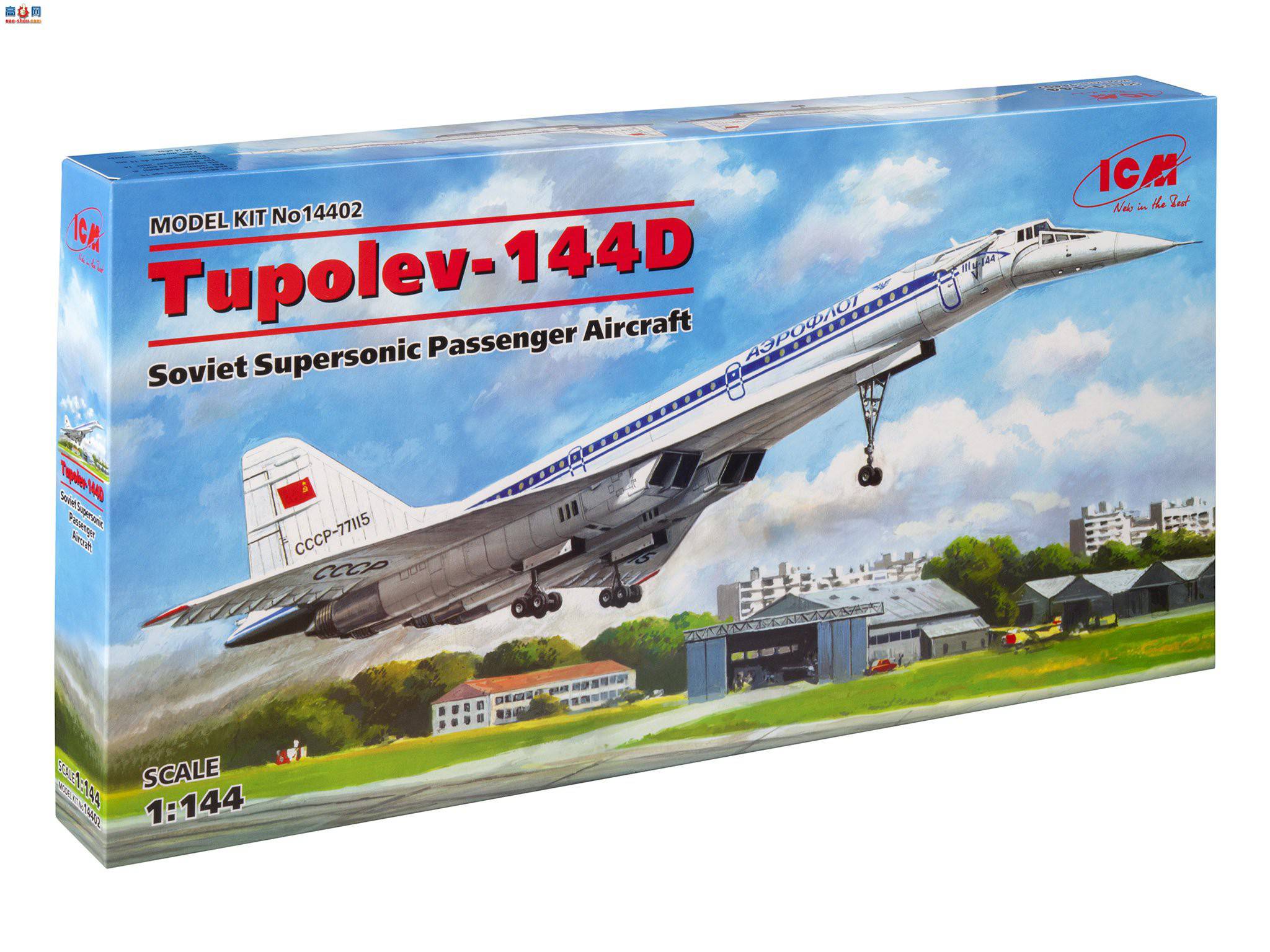 ICM 飞机 14402 苏联超音速客机 图波列夫-144D