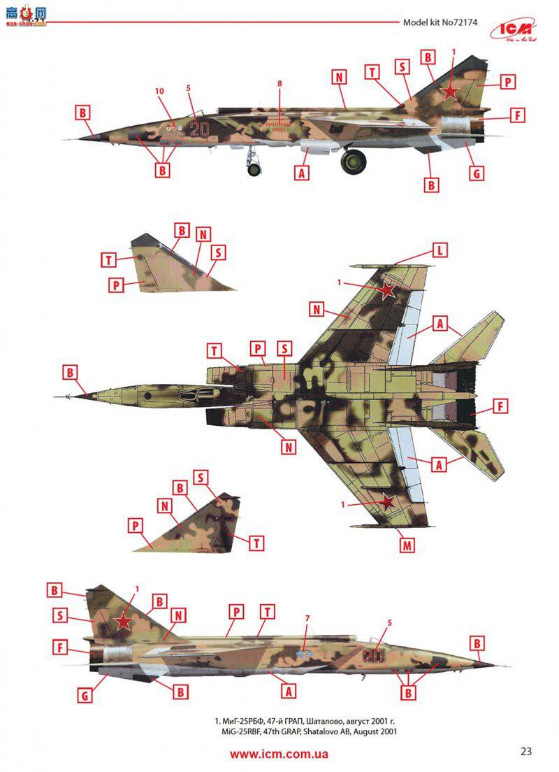 ICM 72174  ׸-25 RBF