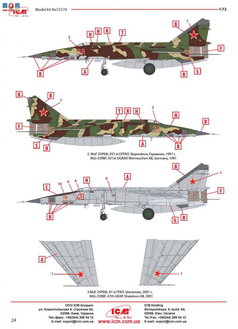 ICM 72174  ׸-25 RBF