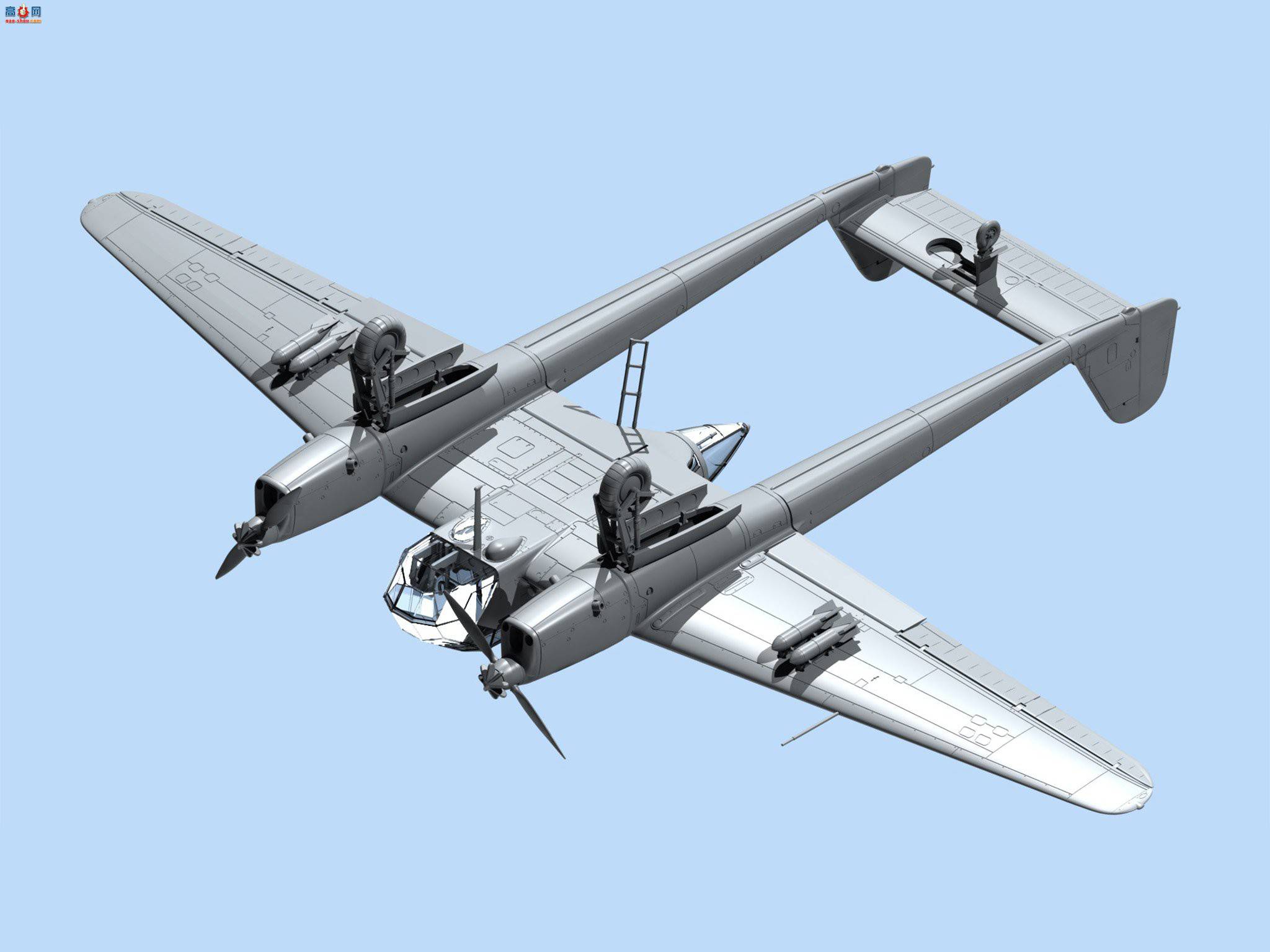 icm72291二战德国侦察机fw189a1