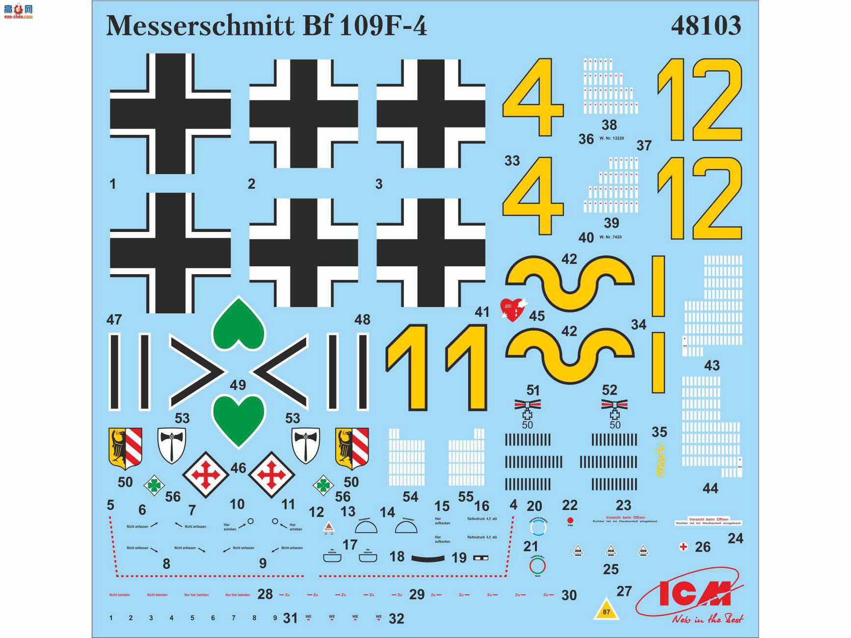 ICM ս 48103 ս¾ս ÷ʩ Bf 109F-4