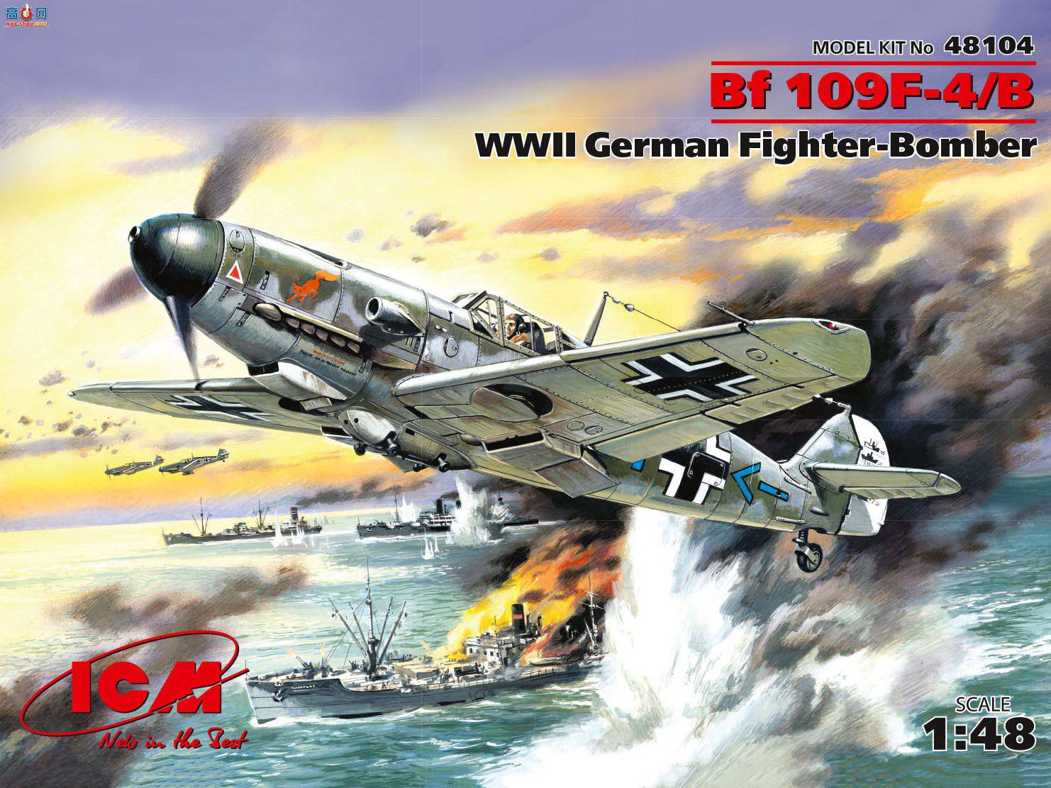 ICM ս 48104 ս¹սը ÷ʩ Bf 109F-4/B