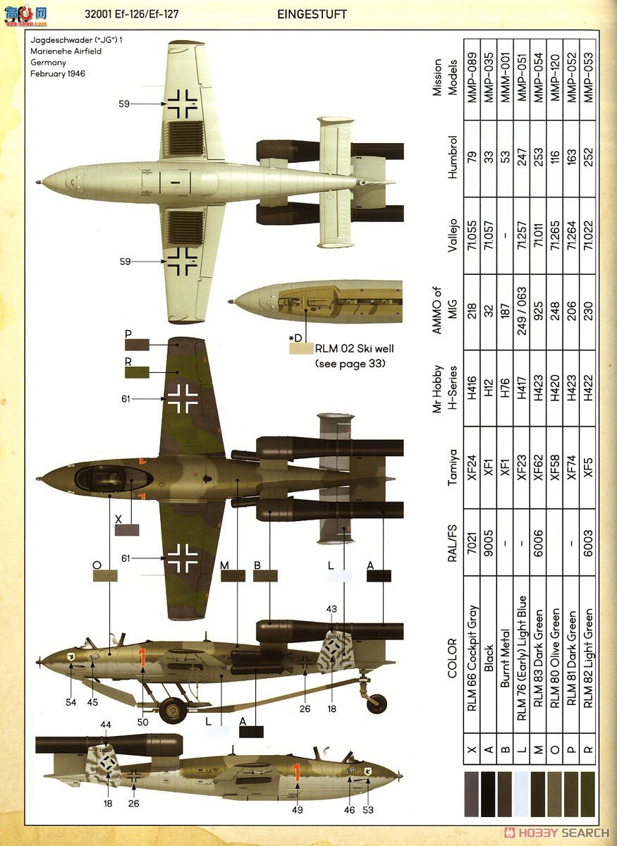 DAS WERK ս DW3201 Ju EF-126Eri/EF-127Wally31