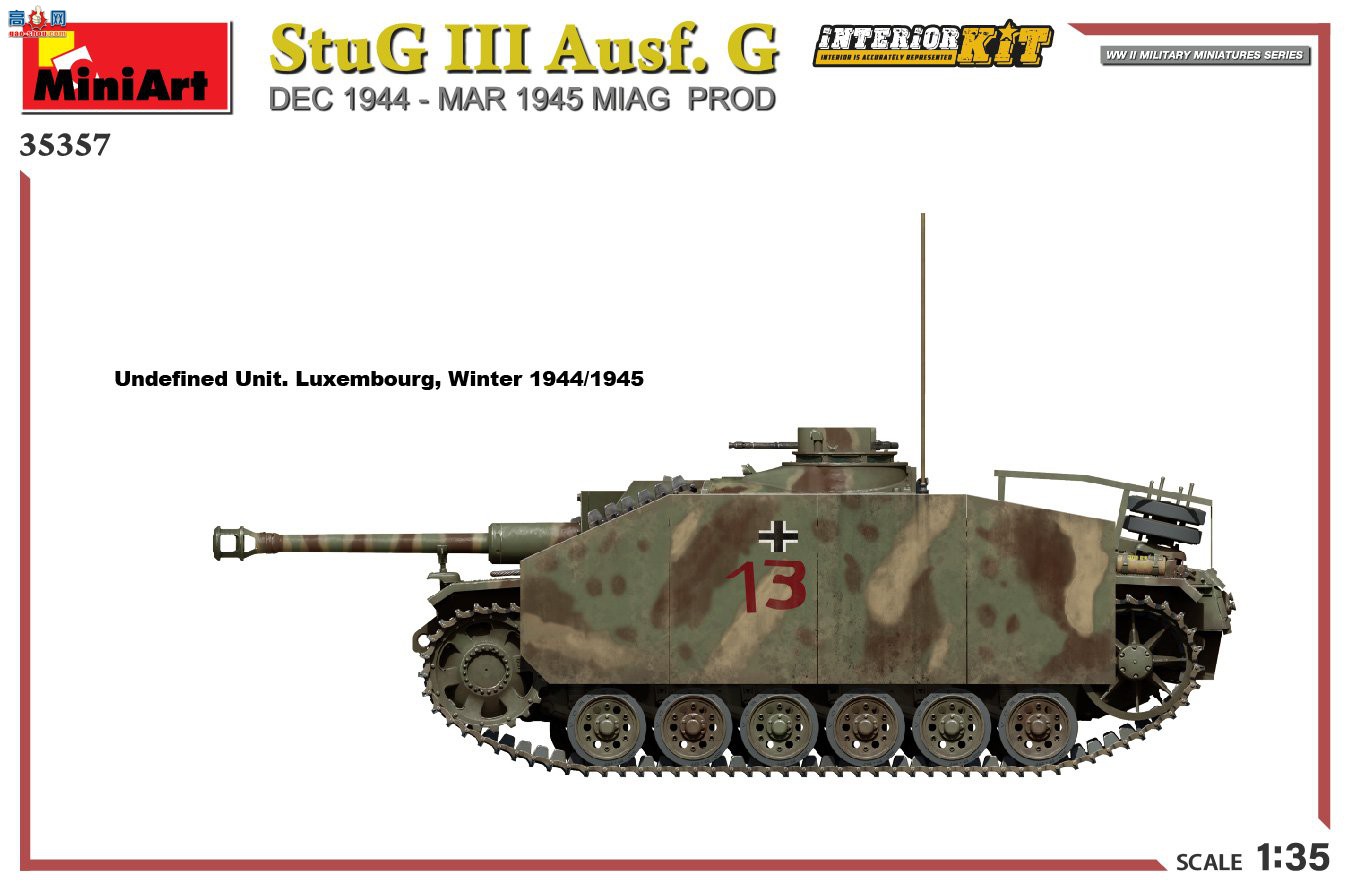 MiniArt ̹ 35357 StuG III Ausf.G 194412¨C19453MIAGƷȫڹ