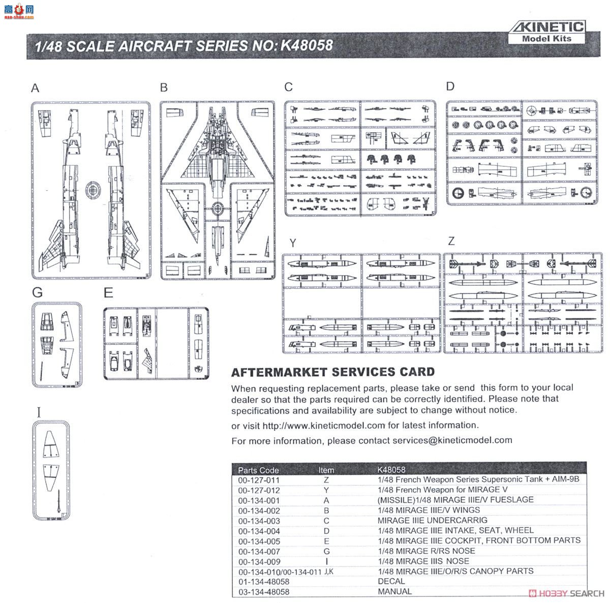 KINETIC 48058 Mirage III S/RS ʿվ