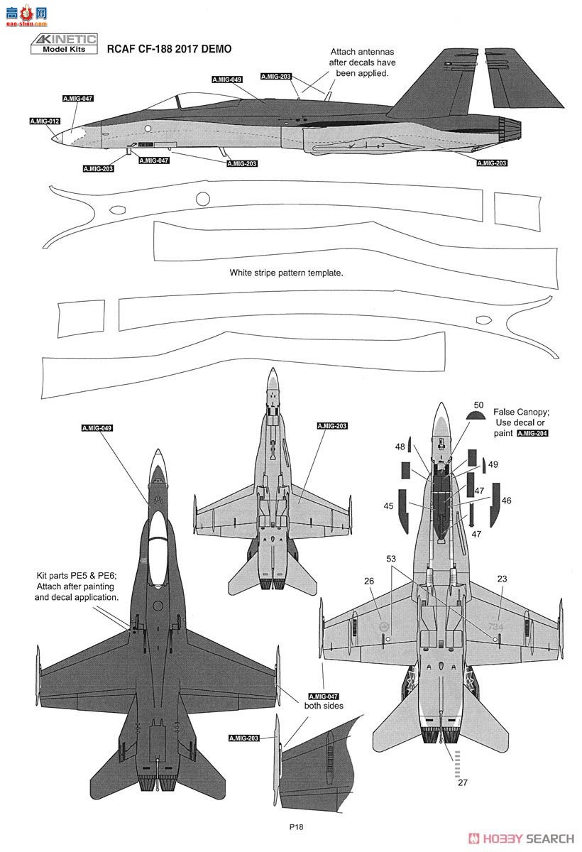 KINETIC 48070 ôվCF-188Aʾ2017 CF-18ô150Ϳװ