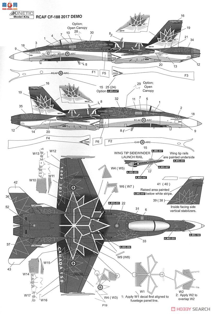 KINETIC 48070 ôվCF-188Aʾ2017 CF-18ô150Ϳװ