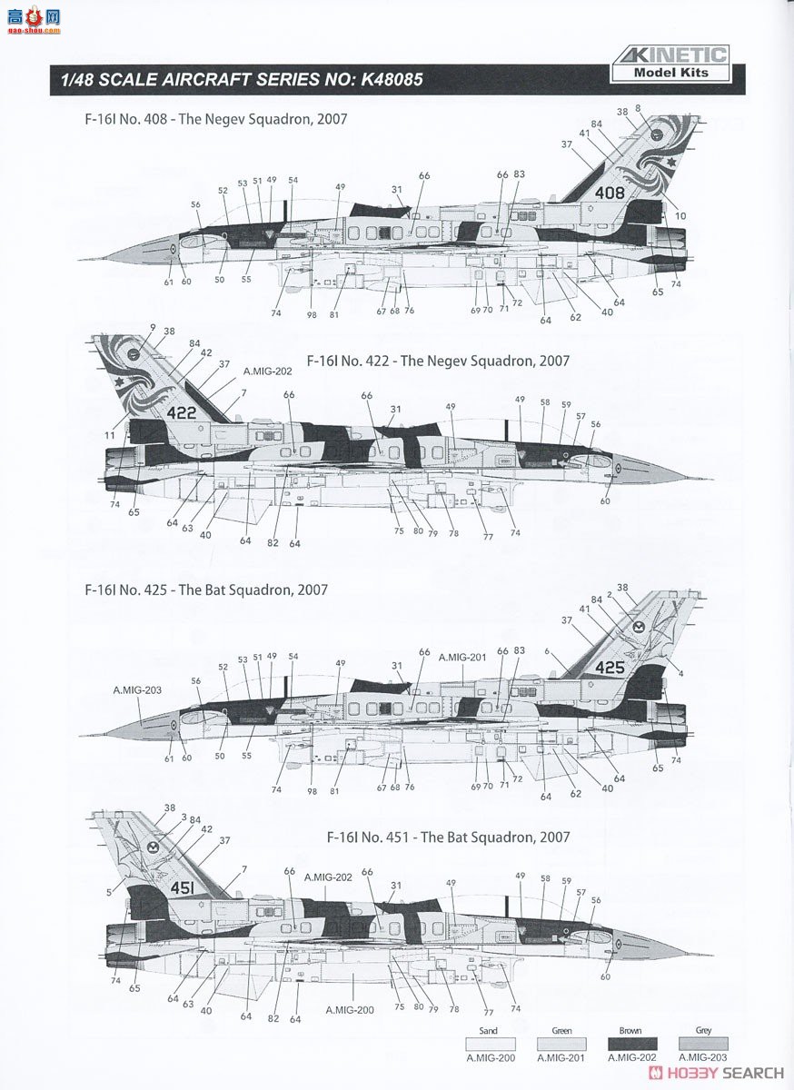 KINETIC 48085 F-16I շ IDFװ