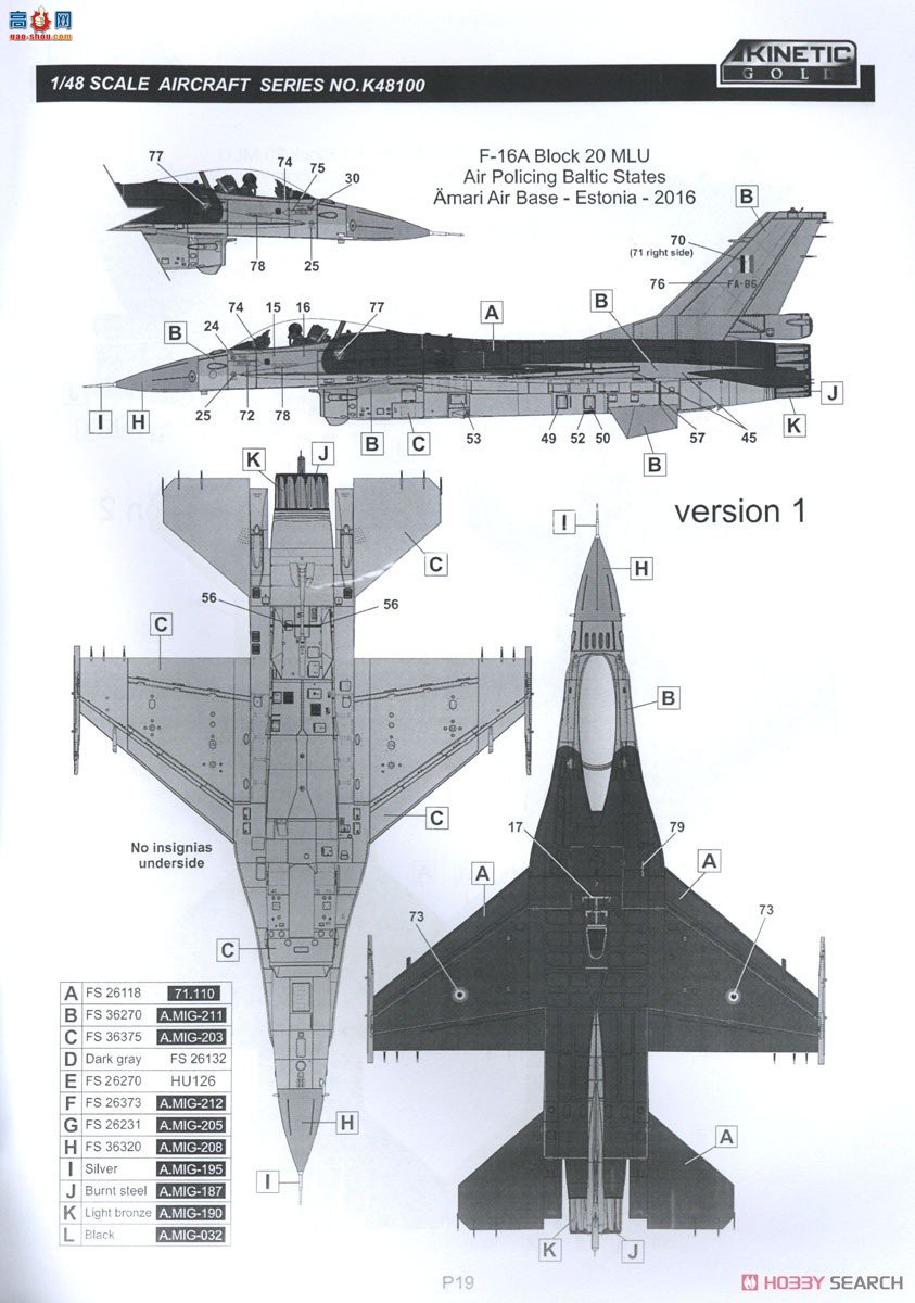 KINETIC 48100 F-16A MLU Լ