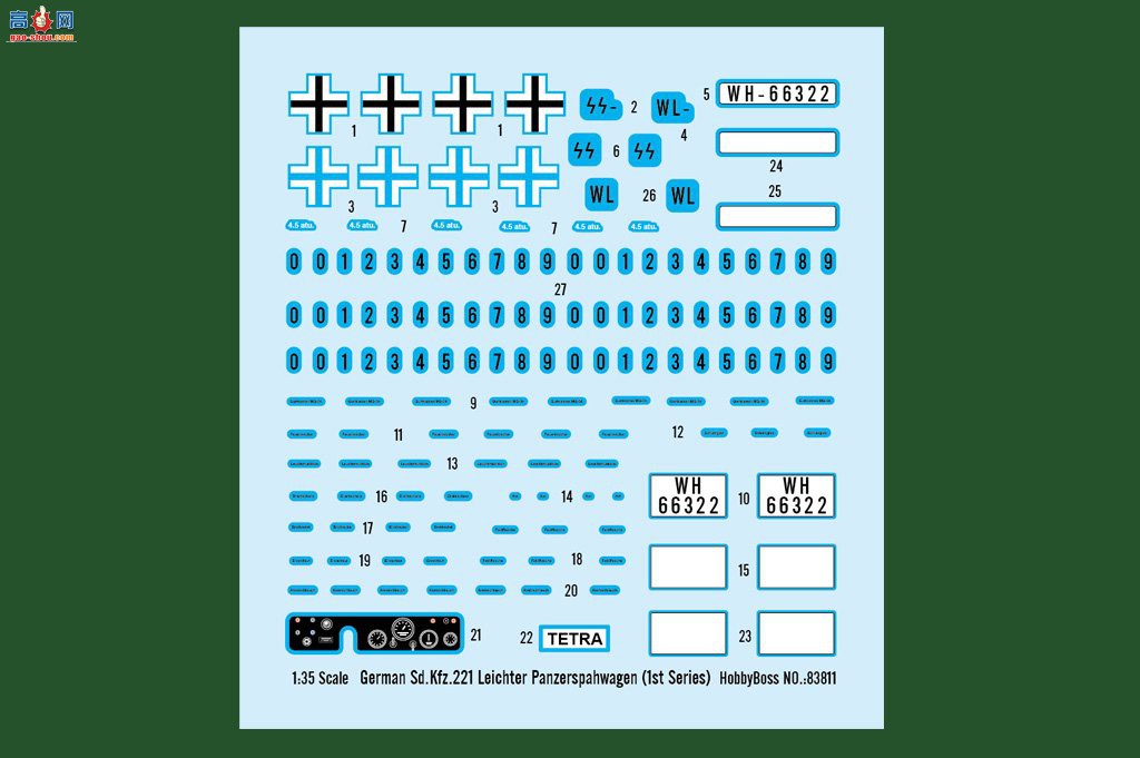 HobbyBoss װ׳ 83811 ¹Sd.Kfz.221װ쳵1Σ