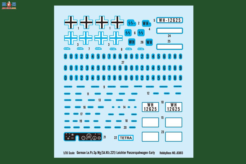 HobbyBoss װ׳ 83813 ¹Le.Pz.Sp.Wg(Sd.Kfz.221)װ׳-