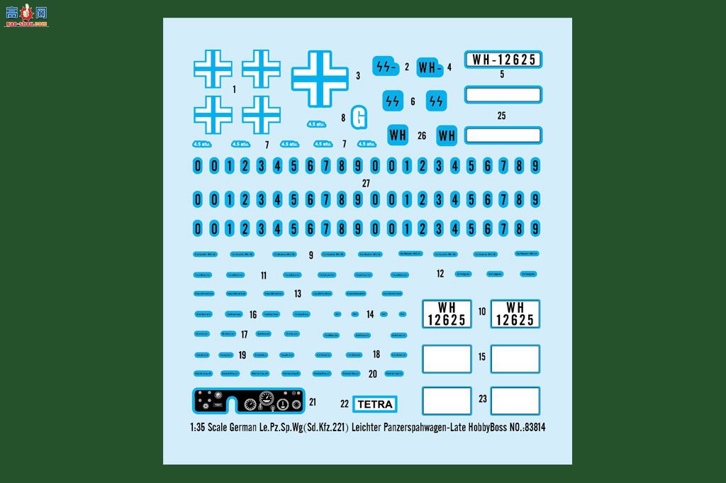 HobbyBoss װ׳ 83814 ¹Le.Pz.Sp.Wg(Sd.Kfz.221)װ׳-