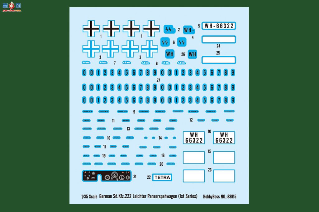 HobbyBoss װ׳ 83815 ¹Sd.Kfz.222װ쳵1Σ