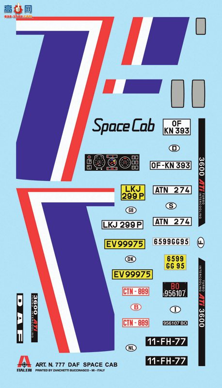  ITALERI  0777 DAF 3600 ̼ʻ-