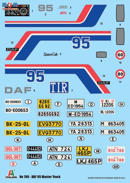  ITALERI  0788 DAF 95 Master -