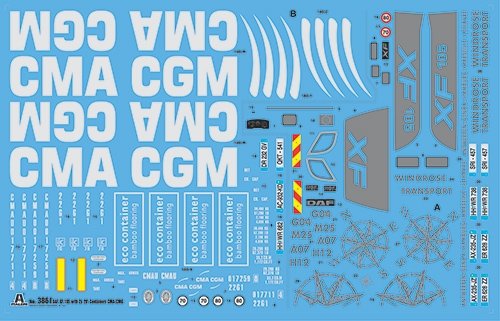  ITALERI  3861 DAF XF105 2X20Ӣ߼װ-