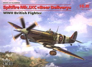 ICM 战斗机 48060 二战英国战斗机 喷火 Mk.IXC “啤酒外送”